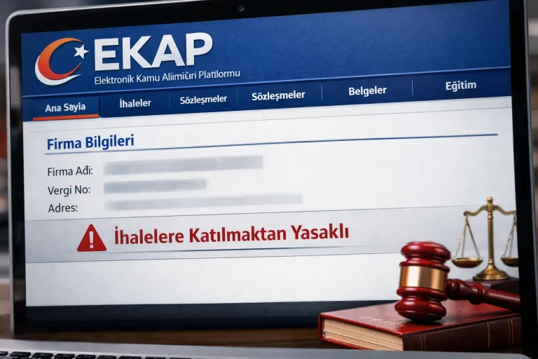 ekap yasaklama kaydı